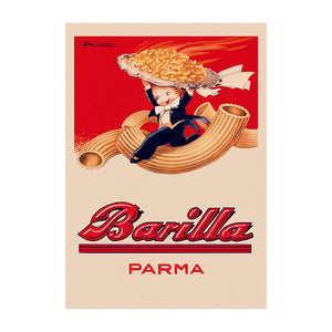 Poster Barilla - cameriere volante - That's Italia