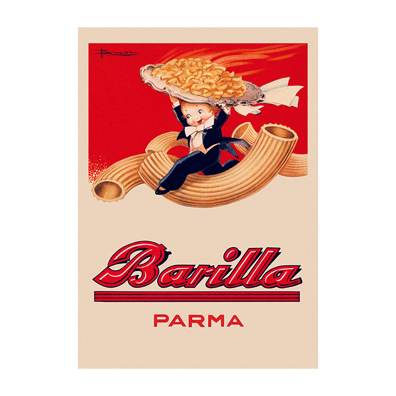 Poster Barilla - cameriere volante - That's Italia