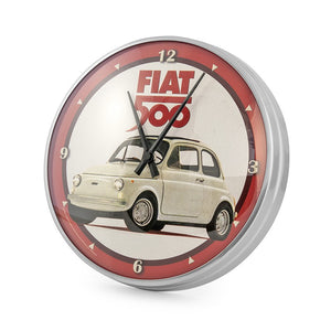 Orologio da parete vintage Fiat 500 - bianca - That's Italia