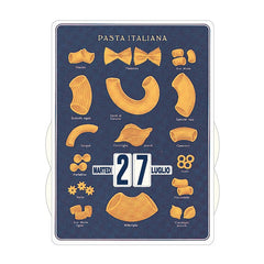 Calendario perpetuo That's Italia - pasta italiana blu - That's Italia