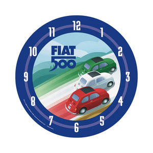 Orologio da parete vintage Fiat 500 - tricolore - That's Italia
