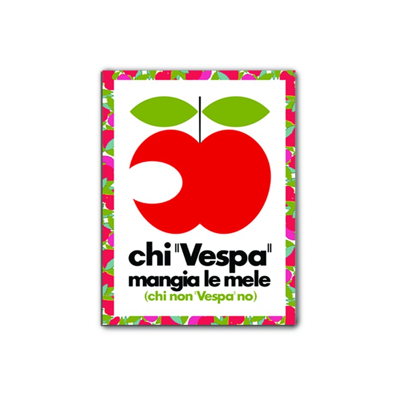 Magnete Vespa - mela - That's Italia