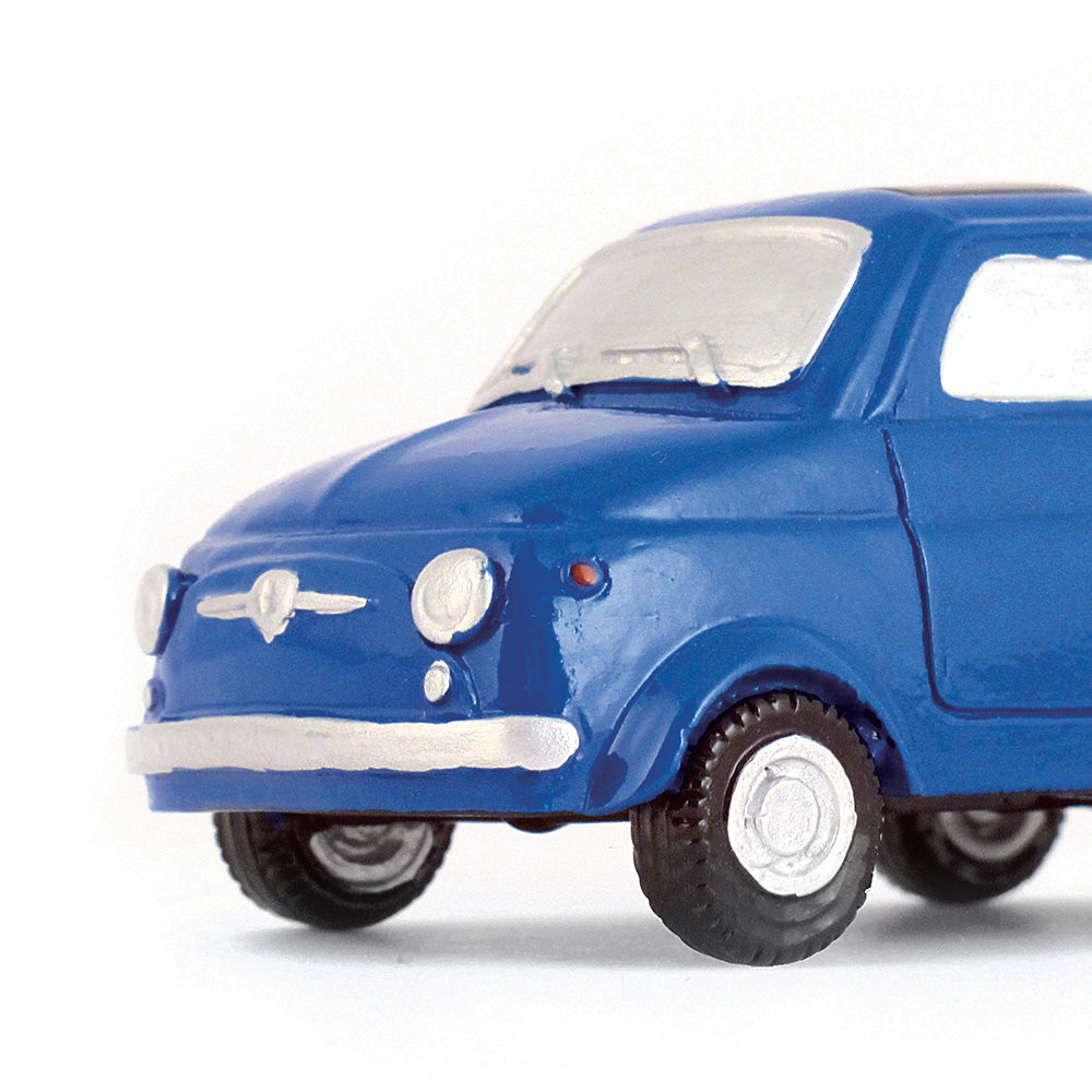 Portafoto in resina Fiat 500 - blu - That's Italia