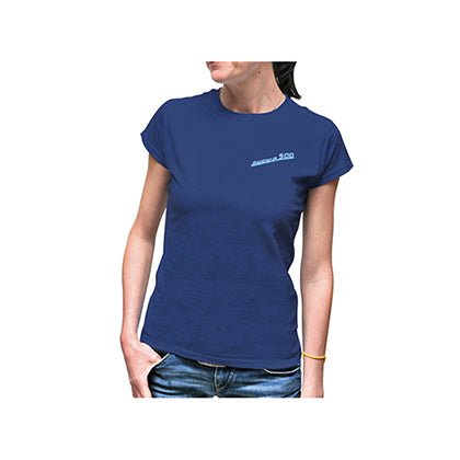 T-shirt FIAT donna blu - Nuova 500