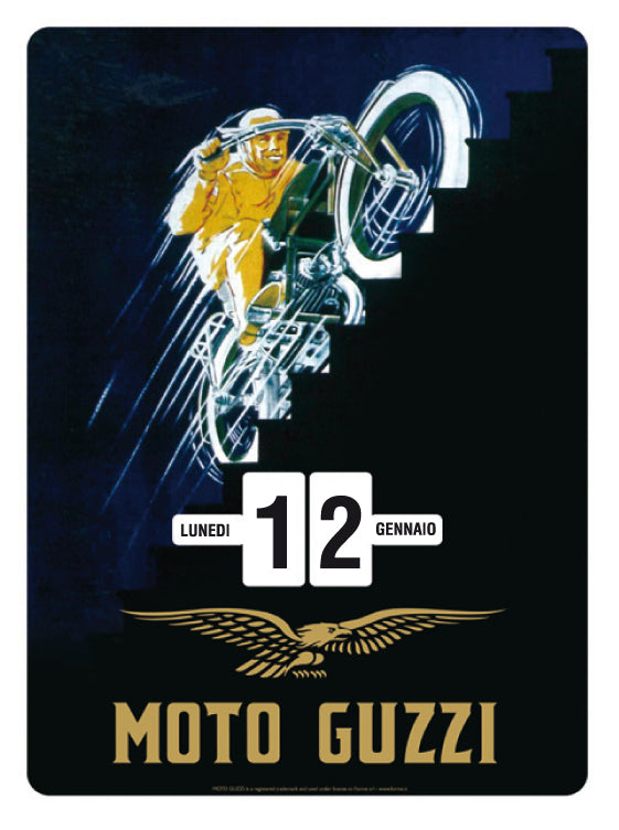 Moto Guzzi perpetual calendar - scales