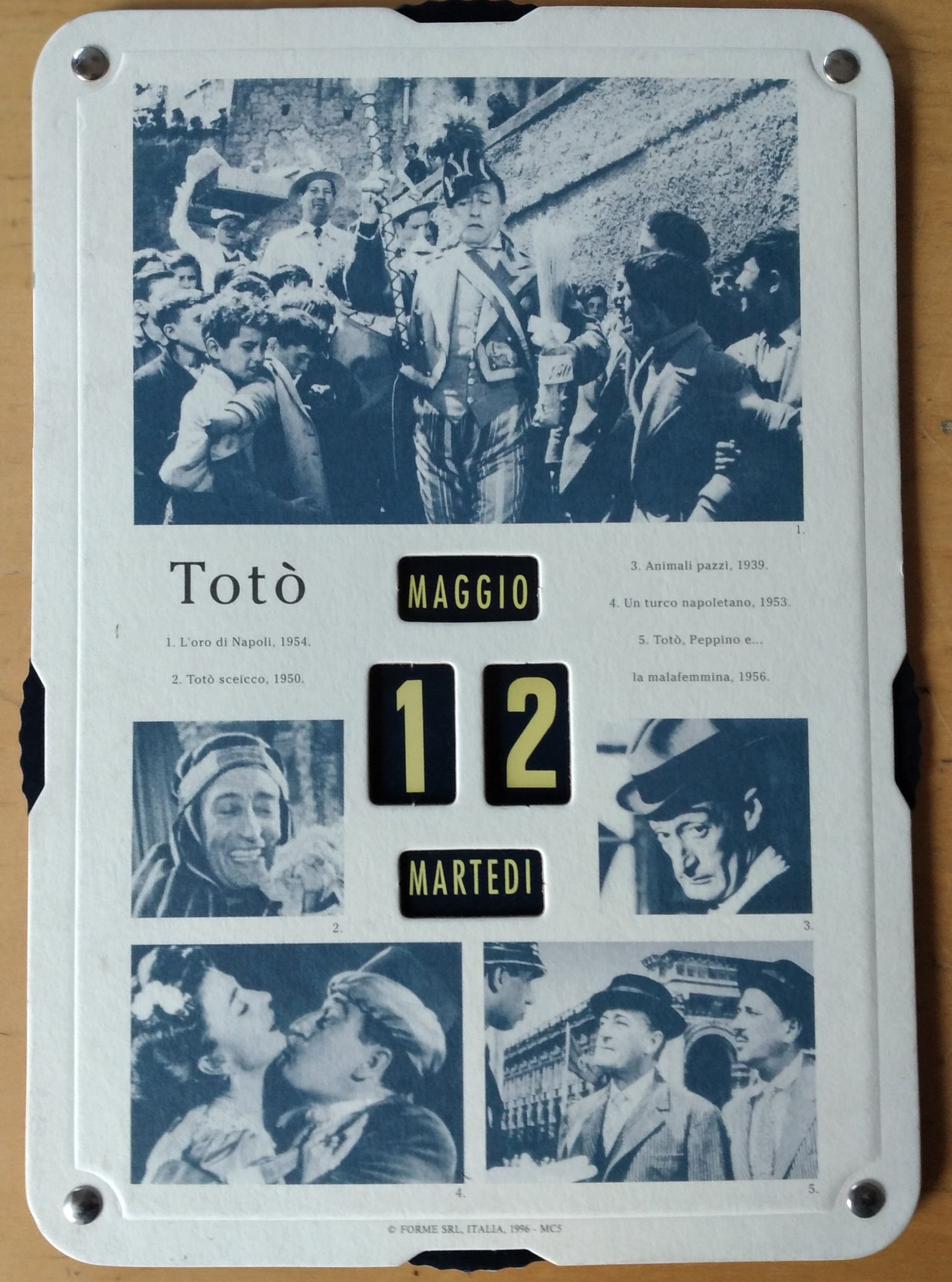 Calendario perpetuo Mini That's Italia - TOTO'