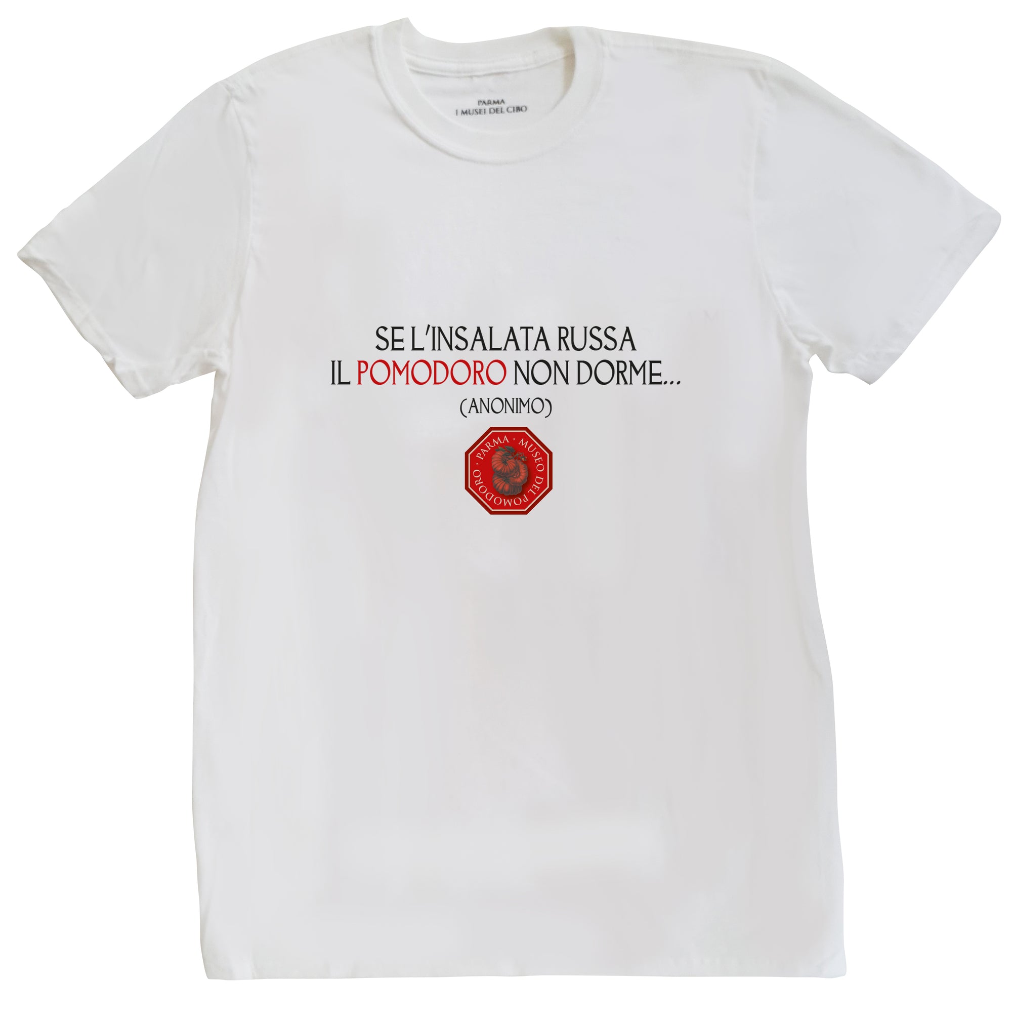 T-shirt da uomo Musei del Cibo - "Se l'insalata russa..."