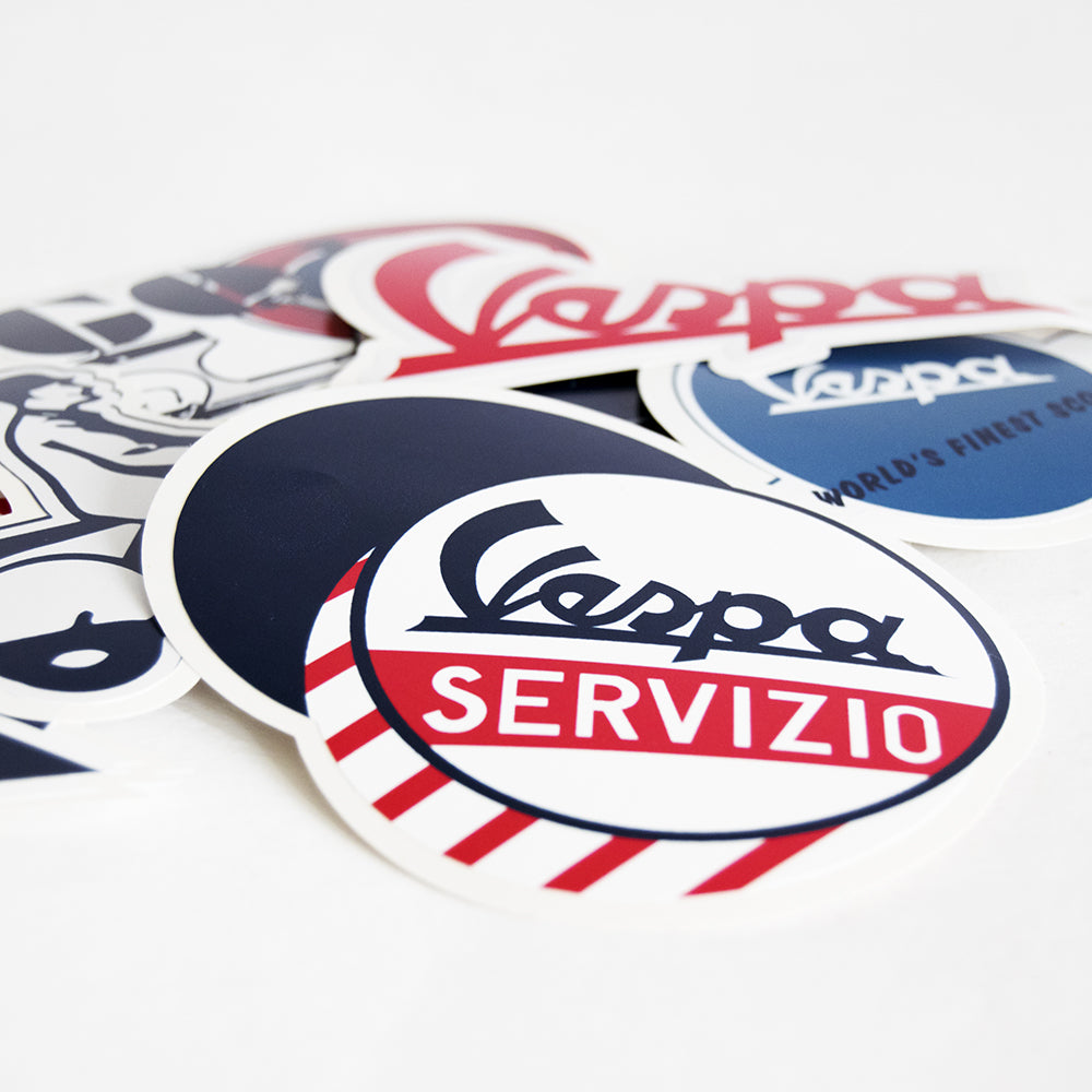 Vespa Service stickers set