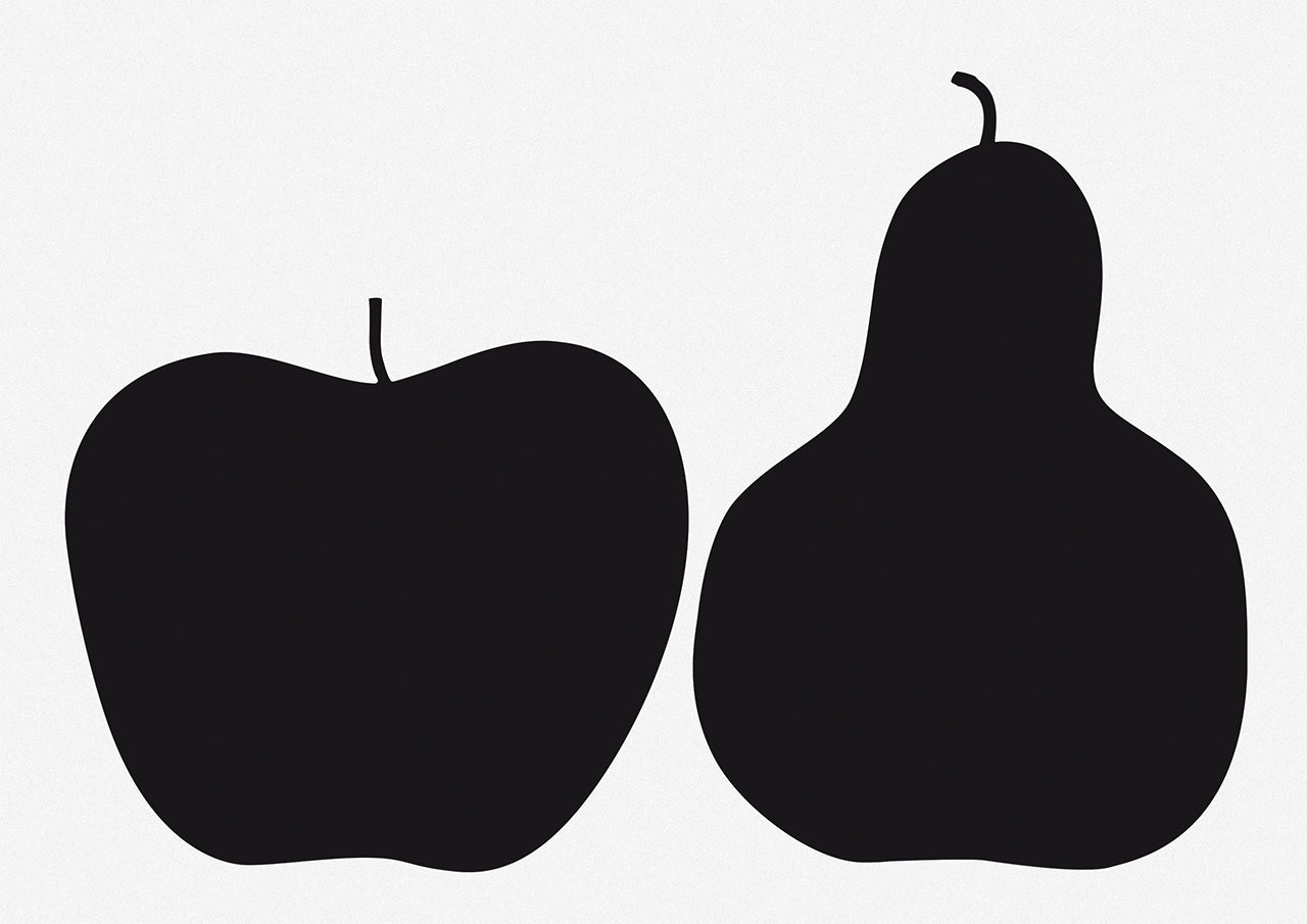 Screen printing - Three: the apple and the pear (1963) - Enzo Mari - Danese Milano